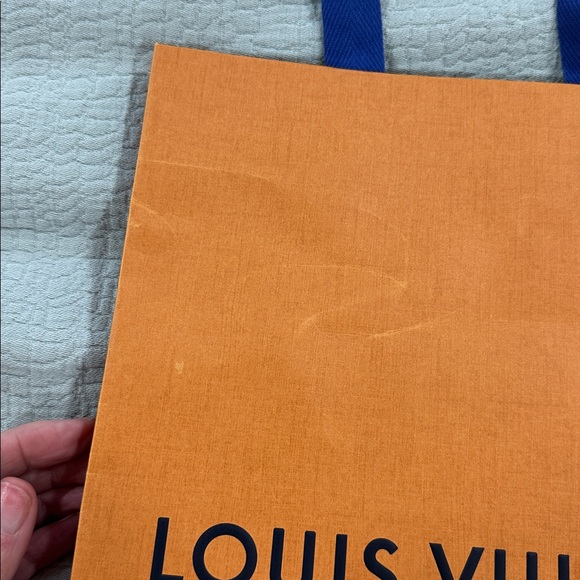 Louis Vuitton Orange and Blue Shopping Bag - Picture 5 of 9